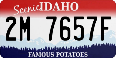 ID license plate 2M7657F