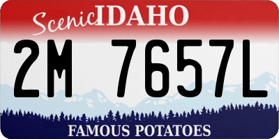 ID license plate 2M7657L