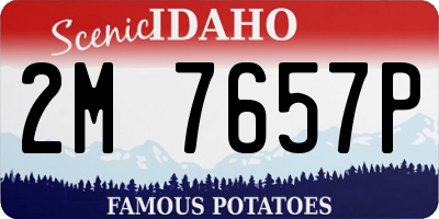ID license plate 2M7657P
