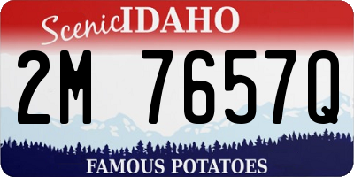ID license plate 2M7657Q