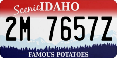 ID license plate 2M7657Z