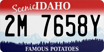 ID license plate 2M7658Y