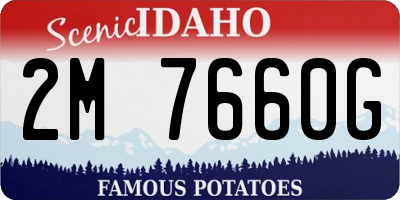 ID license plate 2M7660G