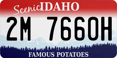 ID license plate 2M7660H