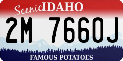 ID license plate 2M7660J