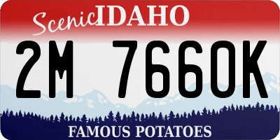 ID license plate 2M7660K