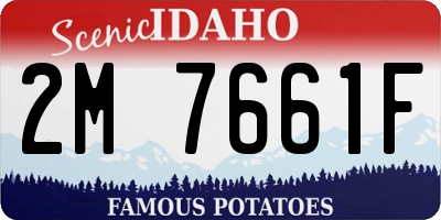 ID license plate 2M7661F