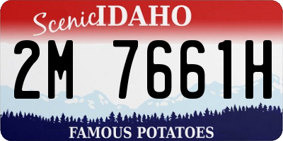 ID license plate 2M7661H