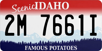 ID license plate 2M7661I