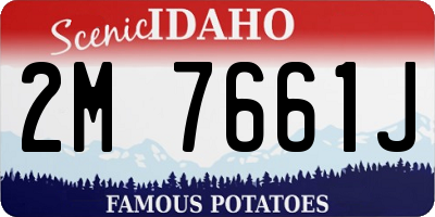 ID license plate 2M7661J