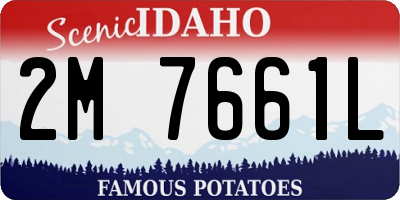 ID license plate 2M7661L