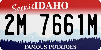 ID license plate 2M7661M