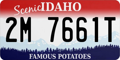 ID license plate 2M7661T
