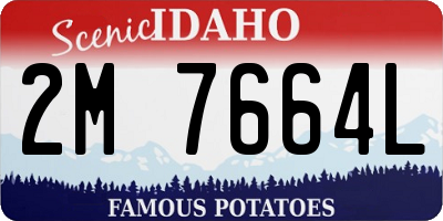 ID license plate 2M7664L