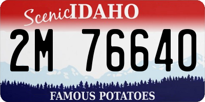 ID license plate 2M7664O