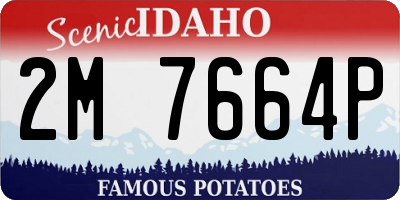 ID license plate 2M7664P