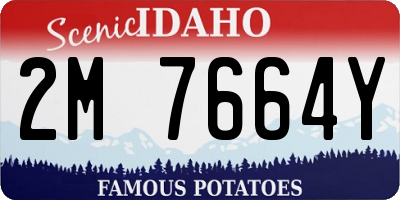 ID license plate 2M7664Y
