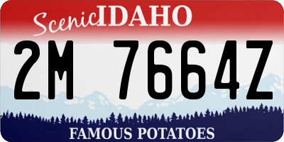 ID license plate 2M7664Z