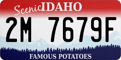ID license plate 2M7679F