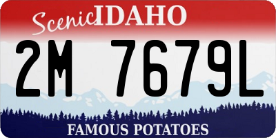 ID license plate 2M7679L