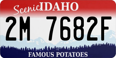 ID license plate 2M7682F