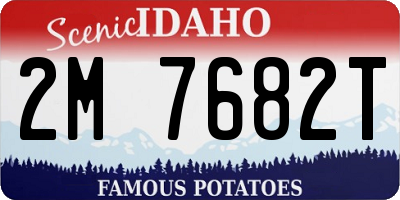 ID license plate 2M7682T