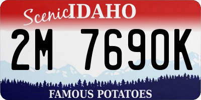 ID license plate 2M7690K