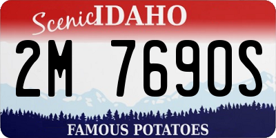 ID license plate 2M7690S