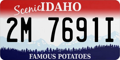 ID license plate 2M7691I
