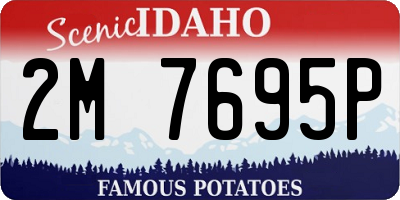 ID license plate 2M7695P