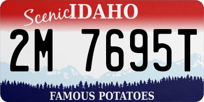 ID license plate 2M7695T