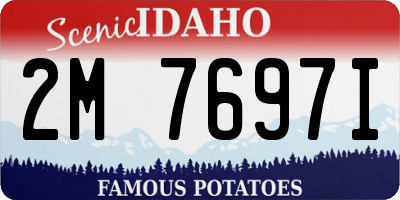 ID license plate 2M7697I