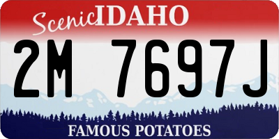 ID license plate 2M7697J