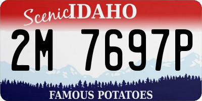 ID license plate 2M7697P