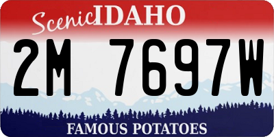 ID license plate 2M7697W