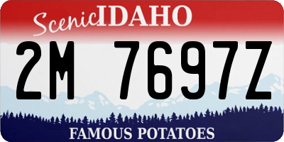 ID license plate 2M7697Z