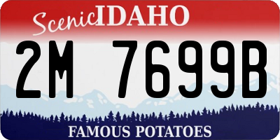 ID license plate 2M7699B