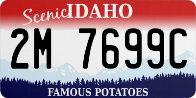 ID license plate 2M7699C