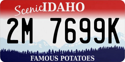 ID license plate 2M7699K