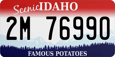 ID license plate 2M7699O