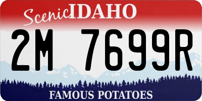 ID license plate 2M7699R