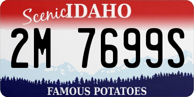 ID license plate 2M7699S