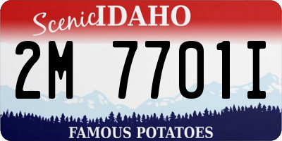 ID license plate 2M7701I