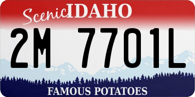 ID license plate 2M7701L