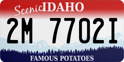 ID license plate 2M7702I