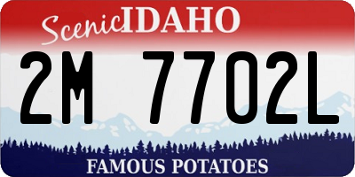ID license plate 2M7702L