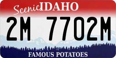 ID license plate 2M7702M