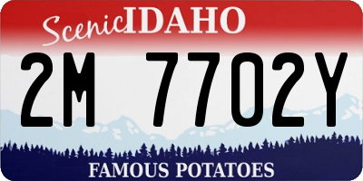 ID license plate 2M7702Y