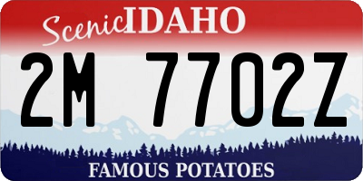 ID license plate 2M7702Z
