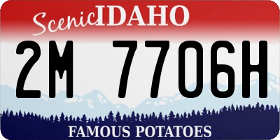 ID license plate 2M7706H